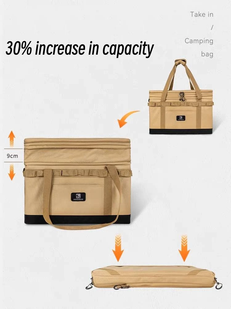 Outdoor Large-Capacity Camping Equipment Storage Bag 73 L Folding Portable Stove Cooker Tool Storage Bag