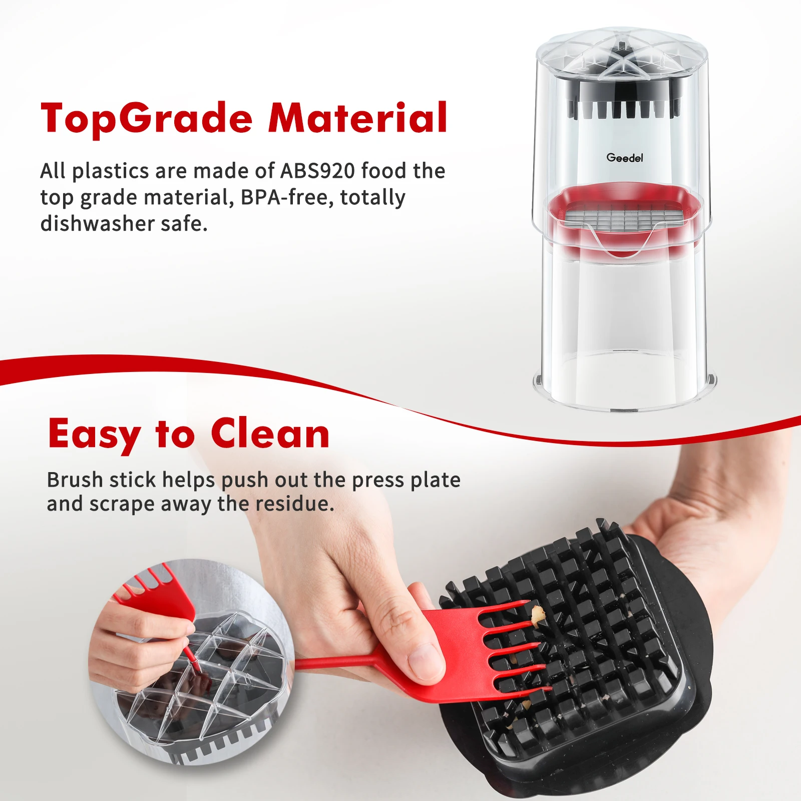 GDL Easily Cut French Fry Potato Cutter Onion Chopper Apple Dicer Slicer Stainless Steel Blades Manual Hand Vegetable Cutter
