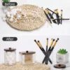 3pcs Clear Plastic Swab Dispenser and Qtip Holder for Bathroom - Storage Canister for Bath Salts, Rounds and More 6