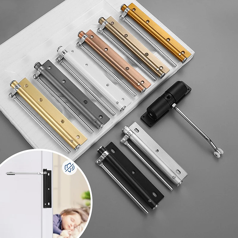 Adjustable Door Closers Surface Mounted Automatic Stainless Steel Spring Closing Door Closer Fire Rated Stopper Hardware