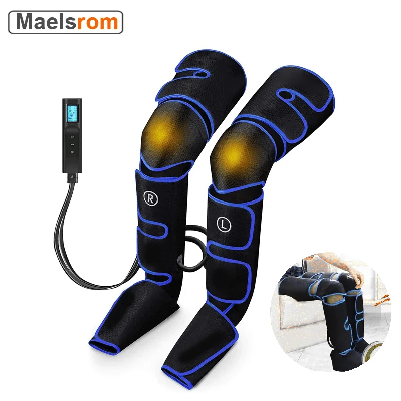 

6 Modes Air Compression Foot Fatigue Heating Leg Massager Recovery Boot Lymph Release Relieve Rechargeable Leg Muscle Relaxer