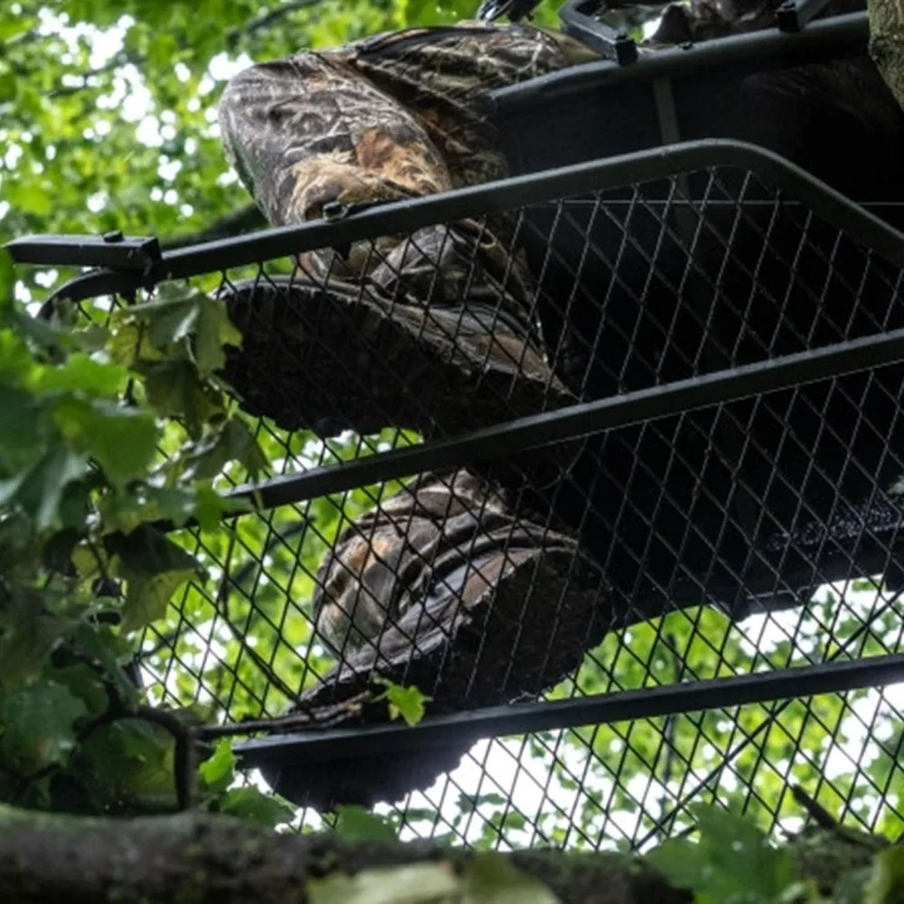 Lightweight Steel Big Game Captain XC Treestand with Flip-Back Flex-Tek Seat and 300 lbs Capacity, 24x30 Footprint