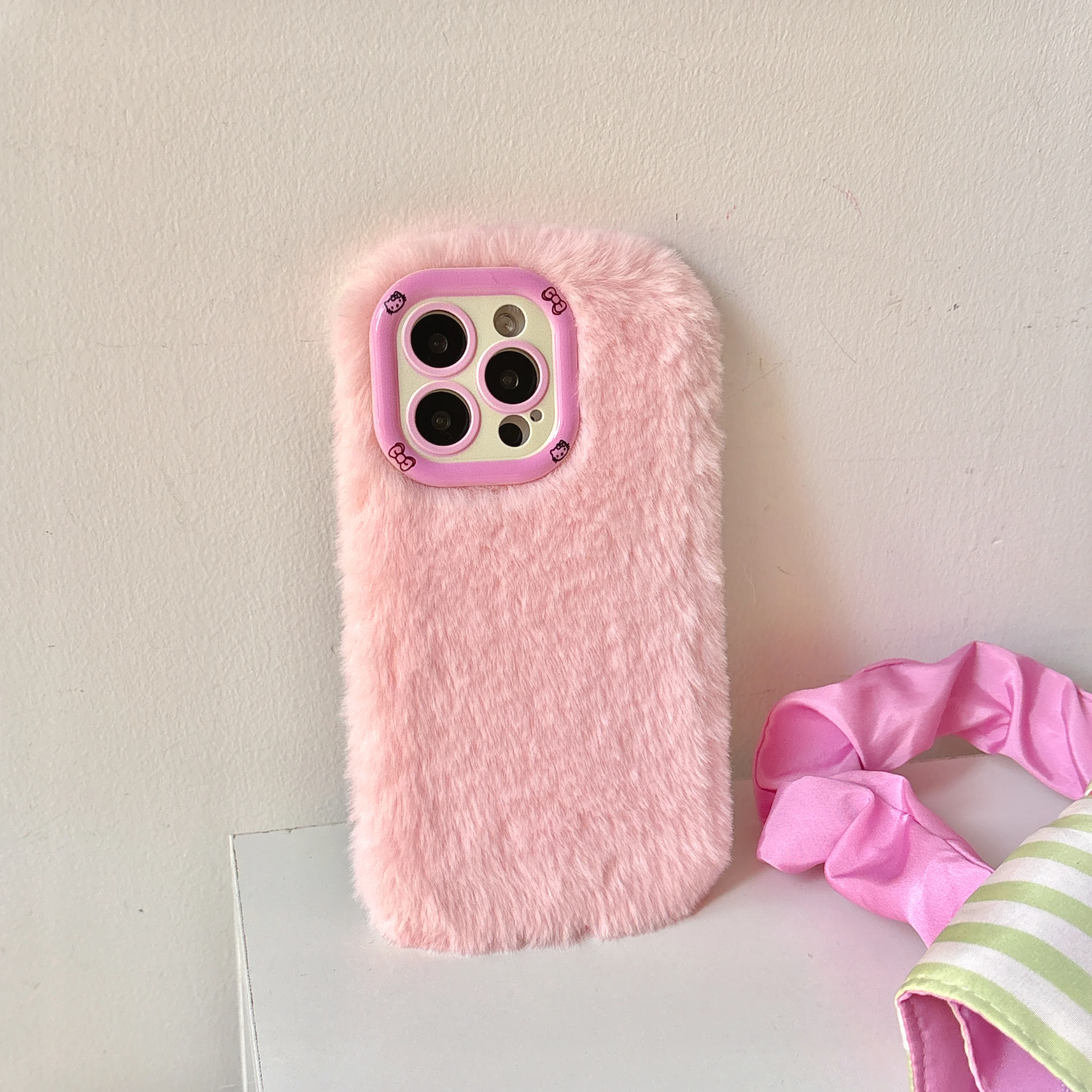 Mode Leopard Flauschigen Pelz Fall Für iPhone 17 Pro Max 16 Plus 15 14 13 12 11 Ständer Kamera objektiv Schutz Rahmen Funda 17 Air – Detail 14