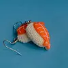cute kawaii Shrimp Sushi Sashimi earrings resin mini simulation food dangle earrings 2