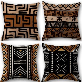 Pillow Case 45x45cm Bohemian Color Geometric Pattern Pillow Cover Ethnic Style