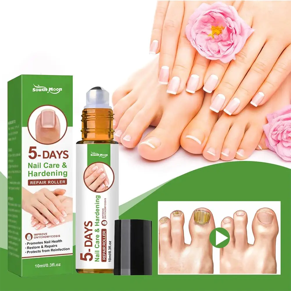 5 Days Nail Growth And Hardening Repair Roller Nail Repair Softening Removing Thickening Brightening Nutrient Solution nail growth solution