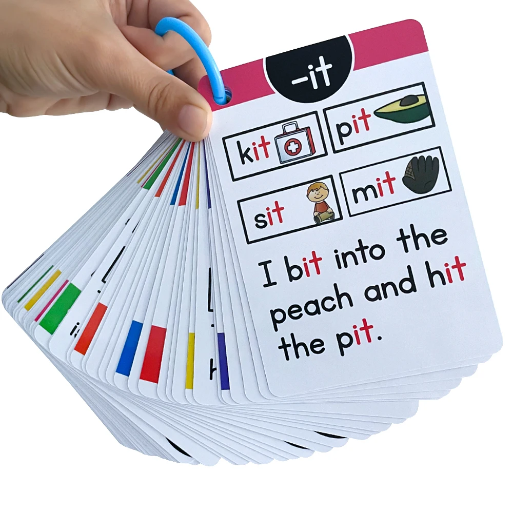 Kids Montessori English Phonics Learning Cards ESL Teaching Materials Teacher Teaching Aid Vocabulary Building Montessori 5