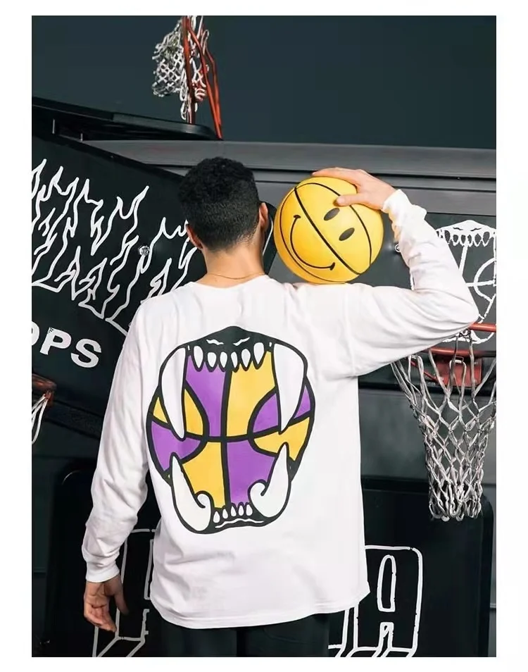 New York Chinatown Smile Basketball Limit 7 Laughing Face Yellow Basketball