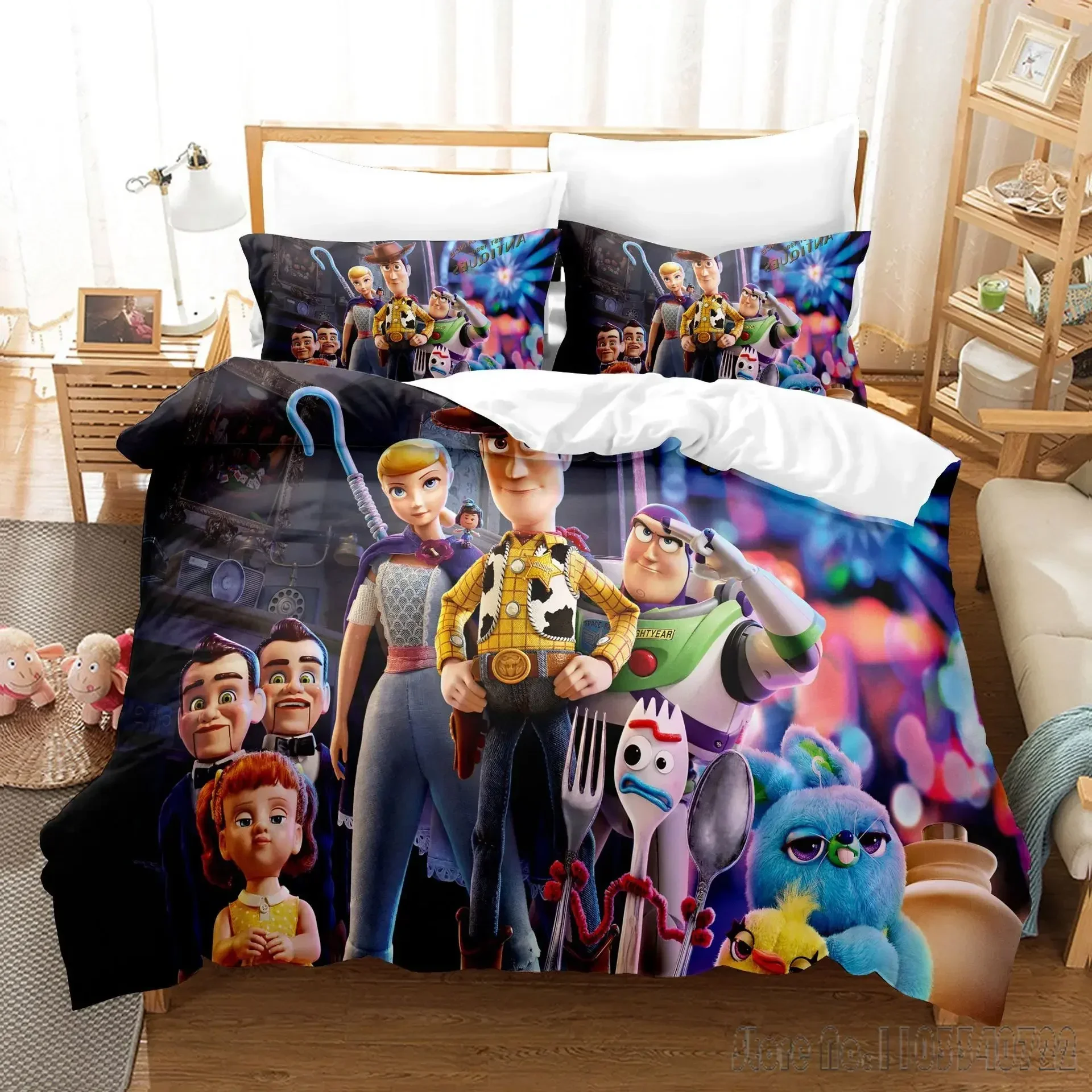 3D  Toy Story Duvet Cover Set HD Comforter Cover for Kids Bedding Sets Bedclothes Bedroom Decor 4