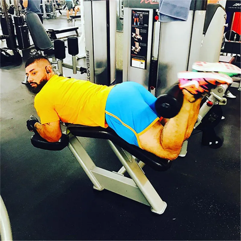 Men Fitness Bodybuilding Shorts Gyms Workout Male Breathable Mesh Quick Dry Sportswear Jogger Beach Short Pants multiple pieces
