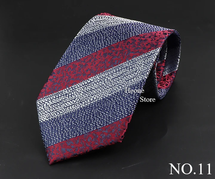 Neue Herren klassische Krawatte gestreifte Blumen grün blau All-Match Jacquard Krawatte für Business Hochzeit Abschluss ball täglich tragen Accessoires – Detail 12