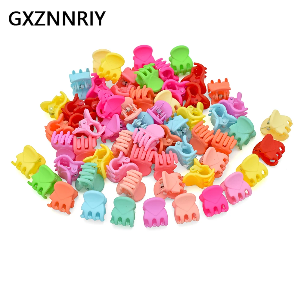 1.5cm 50pcs Samll Hair Claw Clip for Women Girls Hair Accessories Fashion Plastic Mini Claws Clips Hairclip Clamp Headwear Gifts