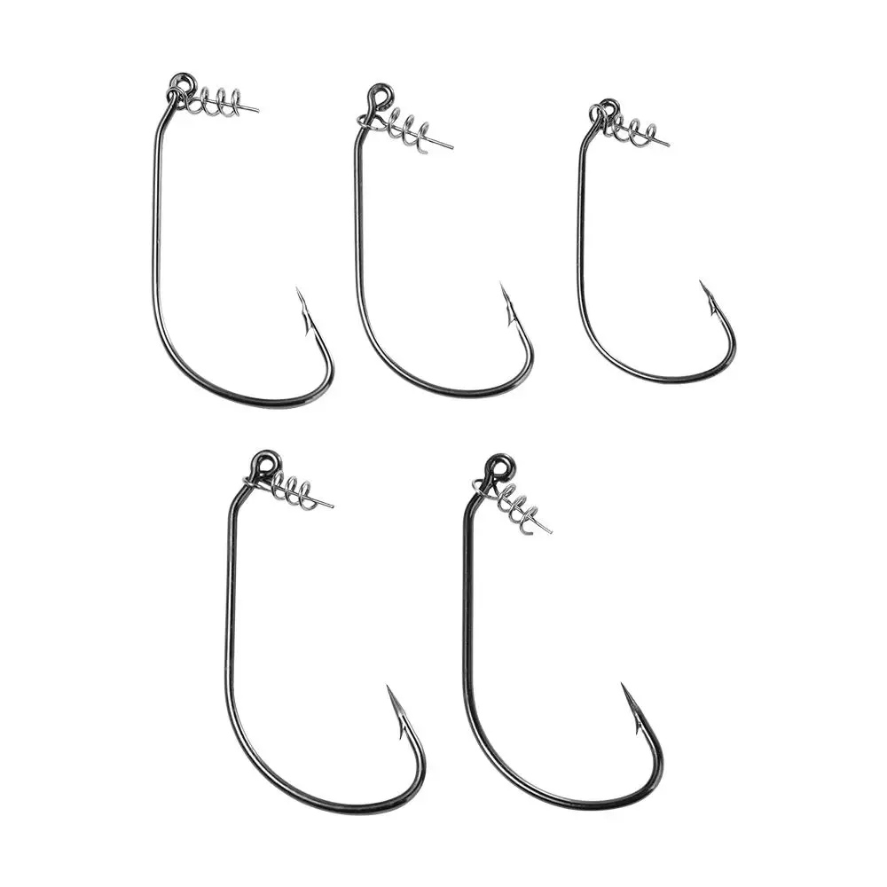 

Мягкая приманка, рыболовные приманки из высокоуглеродистой стали, поворотный замок с пружиной, мягкий крючок под червя, рыболовный крючок, крючок с зазубриной