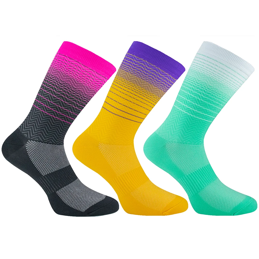 Professional Sports Cycling Bike Women Socks Men Breathable Road Bicycle Socks Outdoor Racing 4 Colors sports socks cycling socks fitness sports socks sport socks