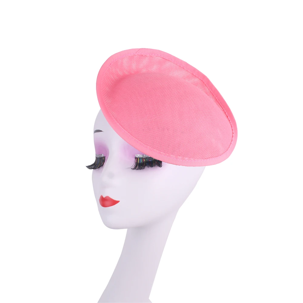 20cm Nachahmung Sinamay Fascinator Basis Fascinator Party Hüte DIY Milli nery Cocktail Kopf bedeckungen Hochzeit Kopf bedeckung Einzelhandel 1 teile/los – Detail 6