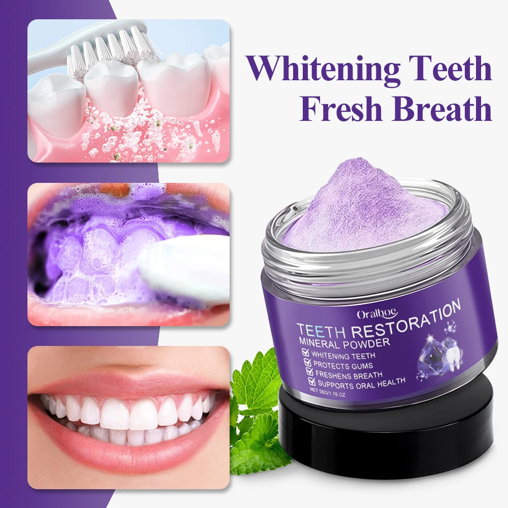 Natural Teeth Whitening Mineral Powder Oral Care