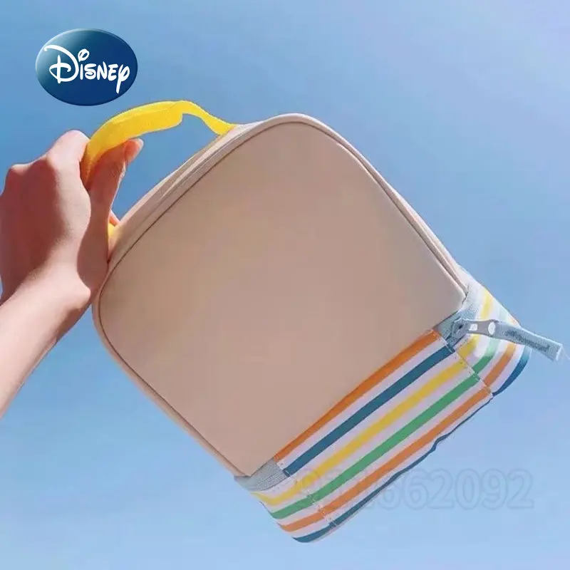 Disney Winnie Bear New Portable Makeup Bag Luxury Brand Makeup Bag Cartoon Fashion Large Capacity Storage Travel Makeup Bag