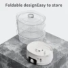 UK 3 Separated Tiers For Easy-Taking And Storage 13L Capacity Transparent Pot Lid With Detachable Fast Easy Steamer Home Usage 4