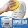 1pc Cleaning Cream with Sponge Multipurpose Cleaning and Stain Removal Cream White Sneake Shoes Free Wash No Yellowing 2