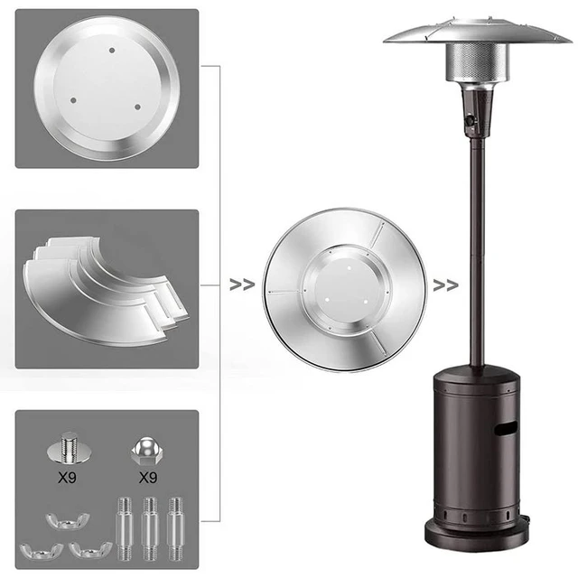 Universal Propane Patio Heater Head Replacement Parts Aluminum Center Heater  Umbrella Outdoor Heater Panels Reflector Shield - AliExpress