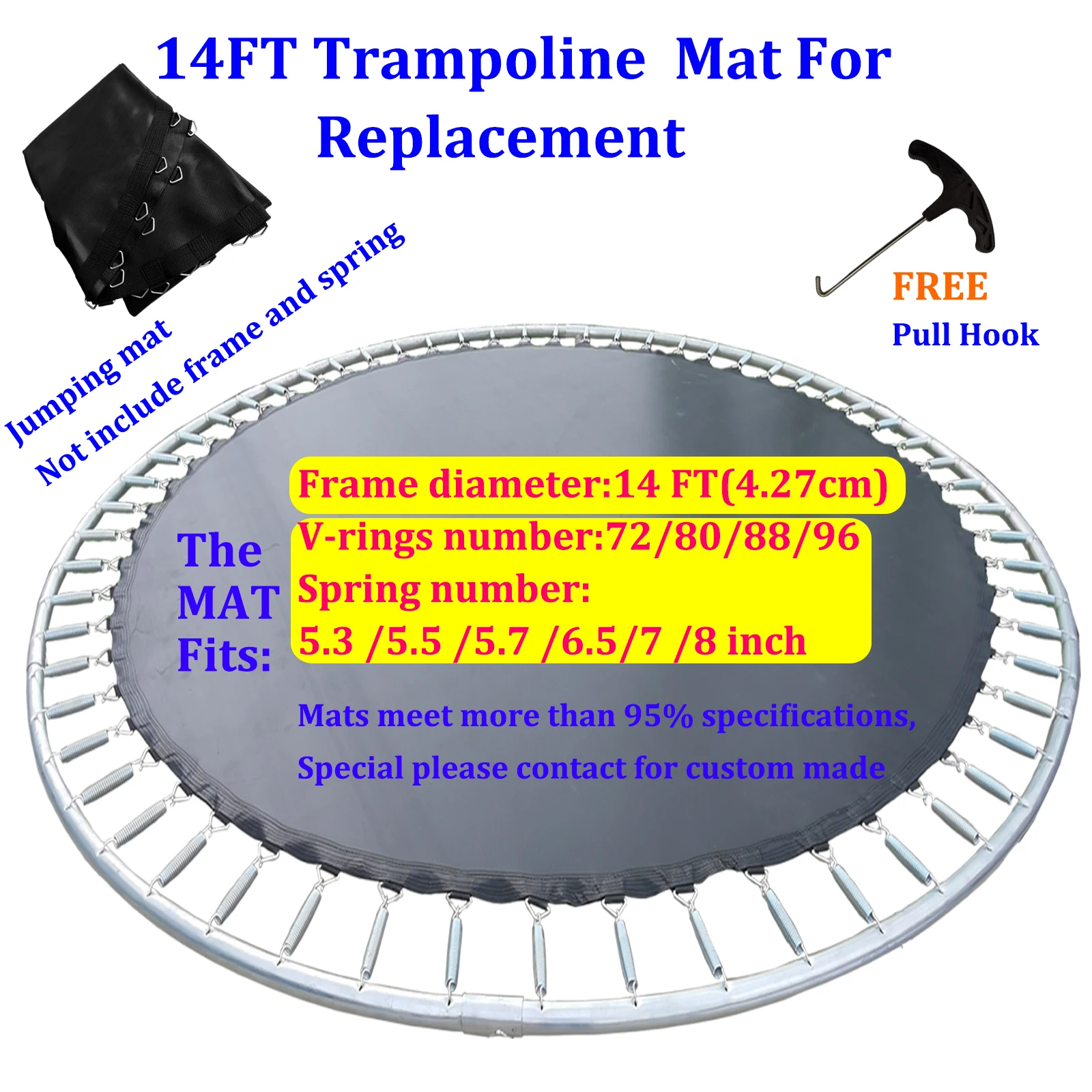 Trampoline mat 14FT Jumping cloth mat Trampoline accessory PP material safety pad Trampoline