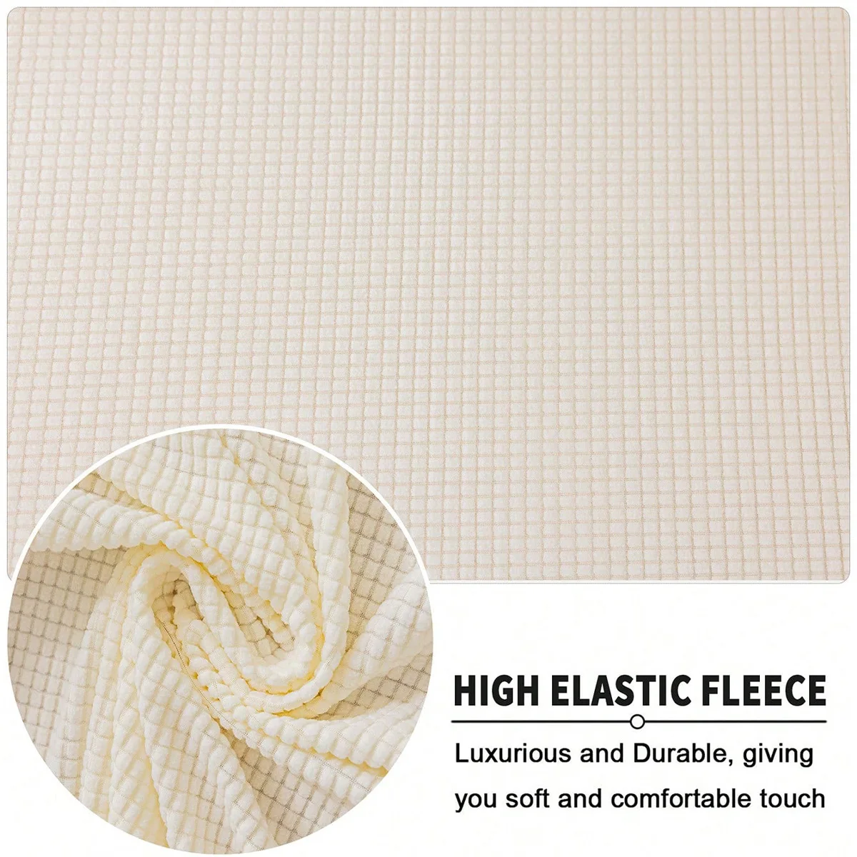 1Pc Elastic Stool Cover, Thickened All-inclusive Square Low Stool Cover, Household Sofa Footrest Stool Cover Furniture Protector 6