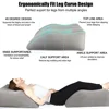 Inflatable Leg Pillow For Travel Camping Sleeping Foot Pillow Elevation Leg Pillows Portable Wedge Pillow Knee Cushion PVC Neck 3