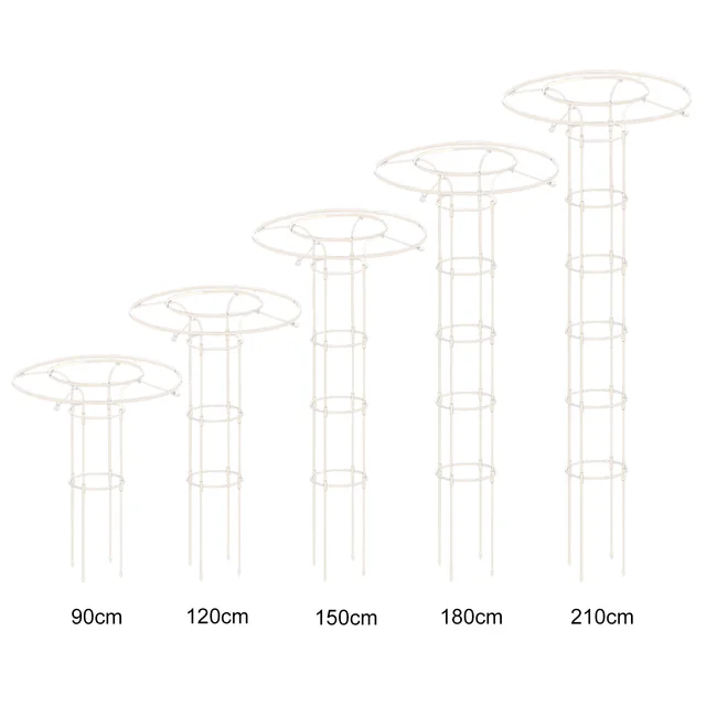 Kerti Ív Rácsos Növényi Tartó Rozsdamentes Keret A Mászáshoz Vines Virágok Állvány Beltéri Kültéri Virágmászó Halom - Image 6