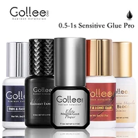 Gollee 0.5-1s Fast drying lashes glue Latex-free Eyelash Extensions Glue Professional Waterproof eyelash Lash extension supplies 1