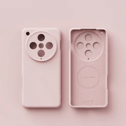 Magnetic Matte Soft Silicone Case with Velvet Finish and Camera Protection - OPPO Find X8 Pro (Pink)