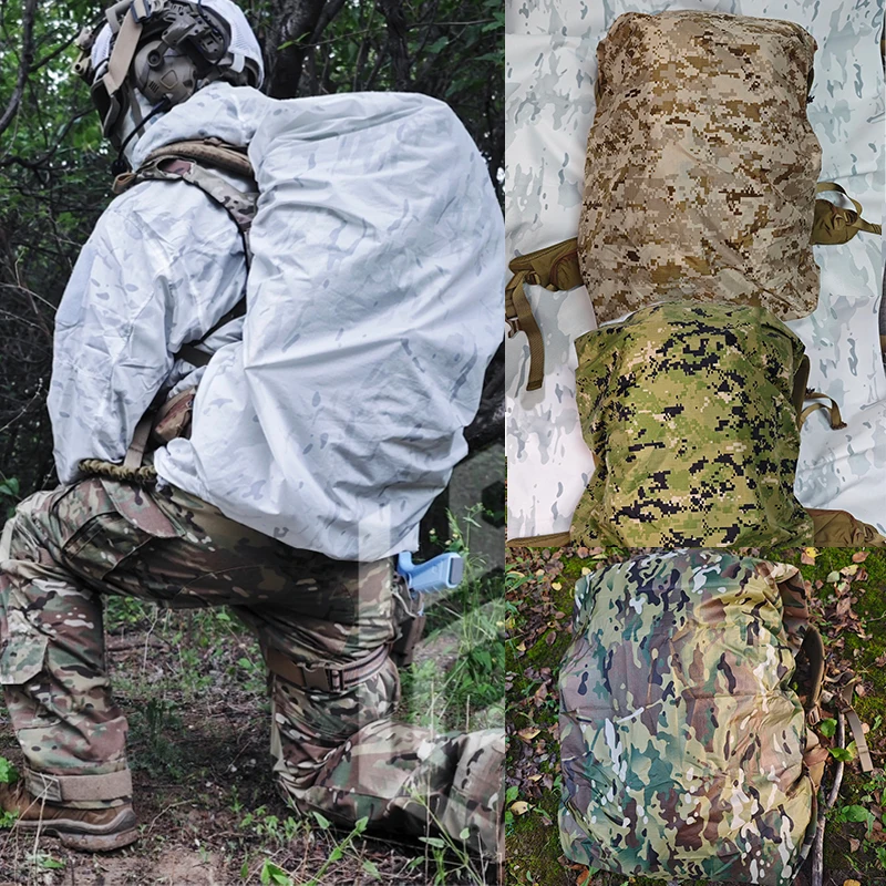 Sac à dos tactique camouflage AOR1 AOR2 MCAP étanche, couverture imperméable extérieure