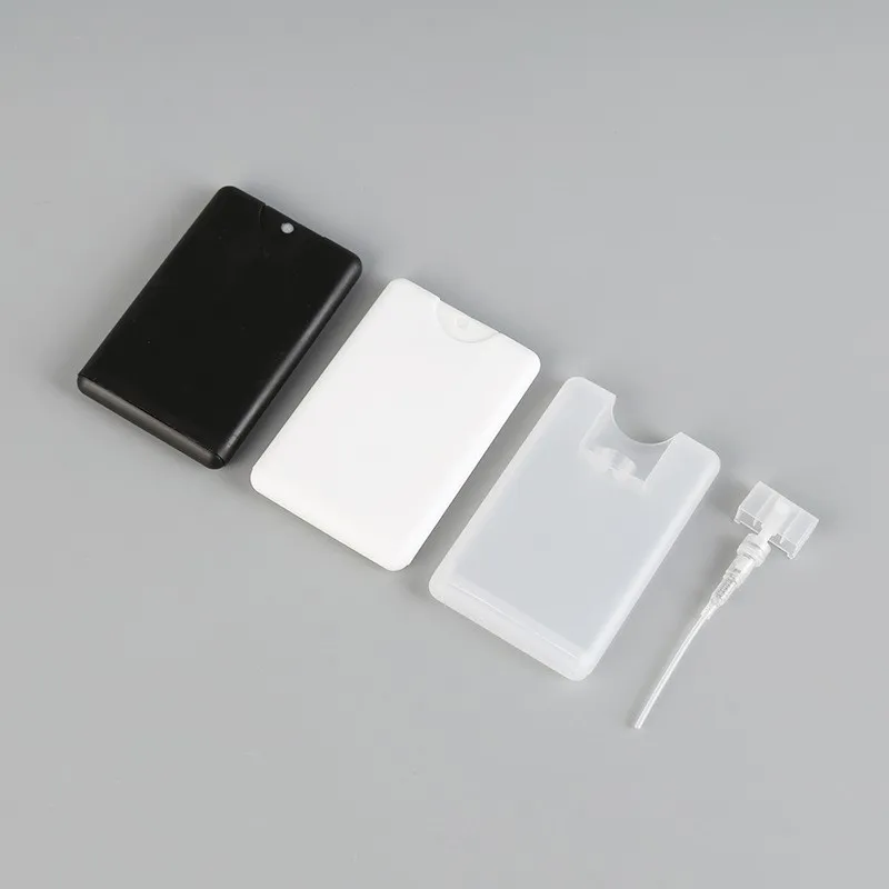 20ML Card Shape Perfumes Spray Refillable Empty Bottle Flat Type Fine Mist Atomizer Makeup Tool DH45