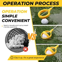 Golf ball grabber, water-based golf ball grabber with telescopic spring release preparation head golf ball grabber tool, 1