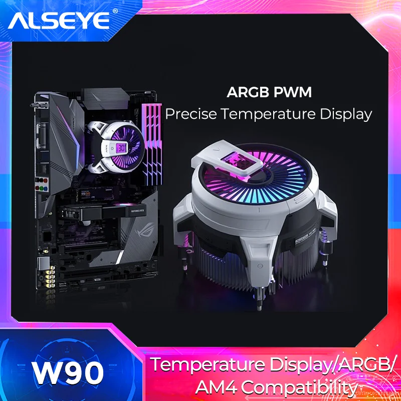 PWM ARGB ÉTUI PC 4 Broches Ventilateur De Refroidissement Ordinateur De Bureau Processeur/gpu