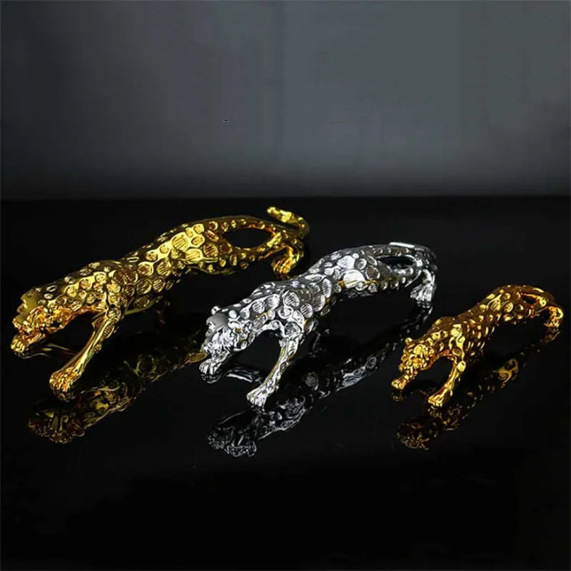 CAR ORNAMENTS LEOPARD FIGURINE AUTOMOBILES INTERIOR DASHBOARD RESIN ANIMAL CRAFTS HOME DECORATION ACCESSORIES GIFT