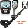 TX630 TX640 Foldable Metal Detector Gold Mine Treasure Hunting Detector Pinpoint Target ID Cursor LCD Display 4