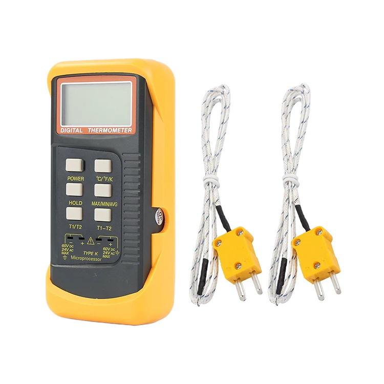

Surface Probe Dual Channel K Type Digital Thermocouple Thermometer