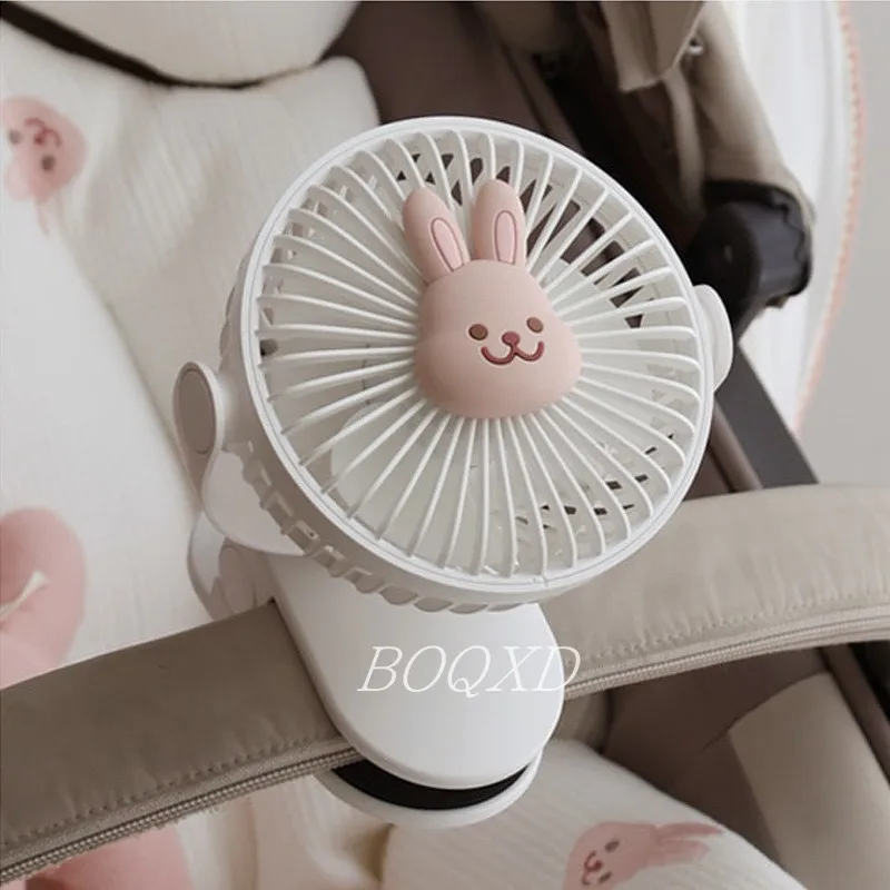 Mini Portable Baby Stroller Fan Rechargeable Tripod Cooling Fan