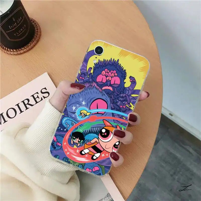 13 pro max case Bandai Cute Cartoon Powerpuff Girls Phone Case for iPhone 11 12 13 mini pro XS MAX 8 7 6 6S Plus X 5S SE 2020 XR case iphone 13 pro phone case