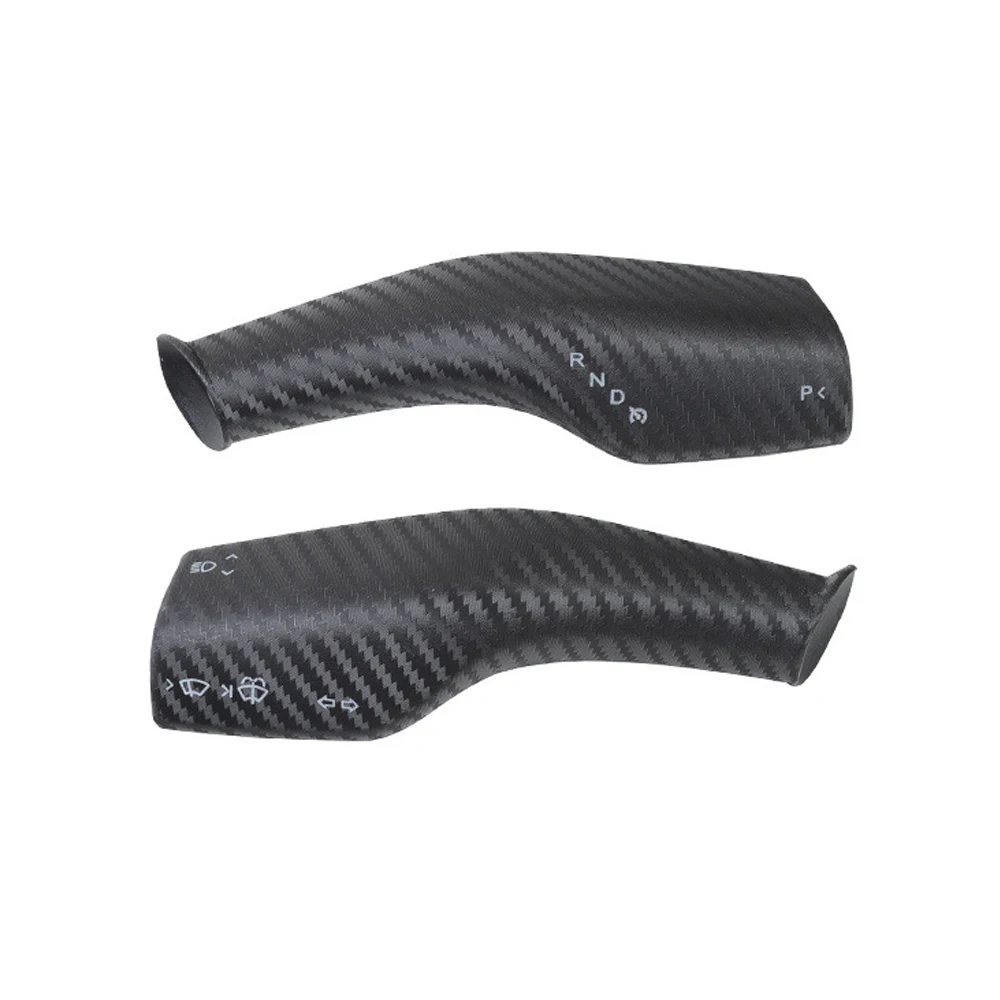 

1 Pair ABS Carbon Fiber Sleeve For Tesla Model 3/Y Gear Lever Protection Cover Car Interior Accessories