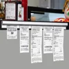 20/30cm Restaurant Ticket Holder Aluminum Order Rack Receipt Holder Silvery Kitchen Slide Check Rack for Office Cafes Pubs 1