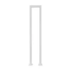 White U-shaped Handrail, Floor Standing Stair Rail for Safety, Supports Up to 66lbs, Easy to Install 4