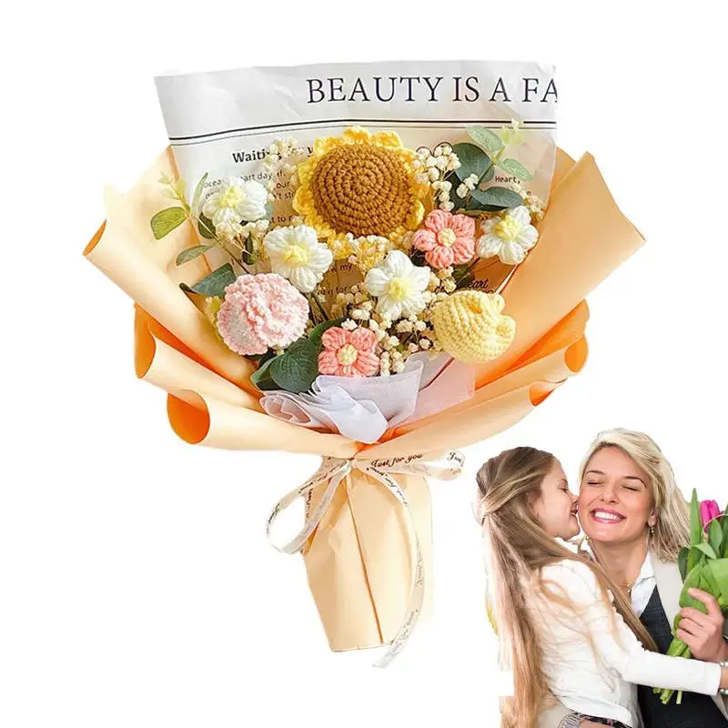 

Цветы ручной работы вязаные крючком подарок на День учителя сохраненный цветок на День матери подарок на день матери на свадьбу подарок на День учителя