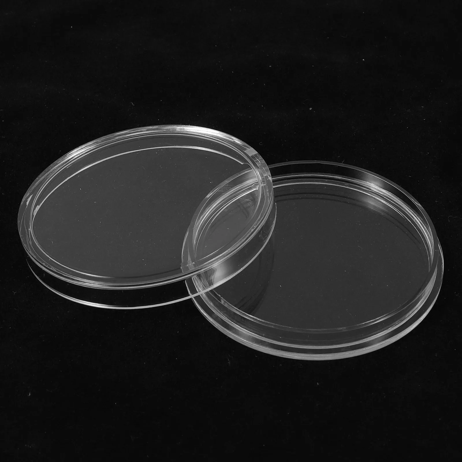 10Pcs 기념 동전 보관 상자 60Mm 동전 수집 홀더 디스플레이 케이스 주최자 보호를위한 투명한 밀폐 캡슐