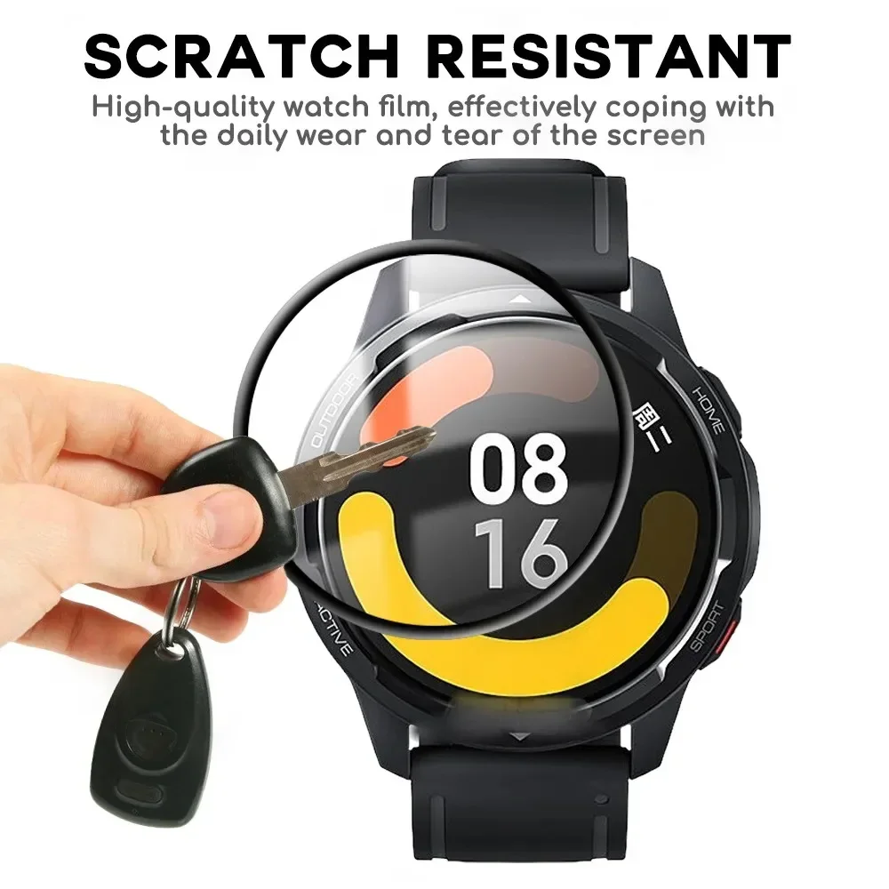 Enhanced Tempered Glass Screen Protector for Smartwatches - Anti-Scratch HD Cover