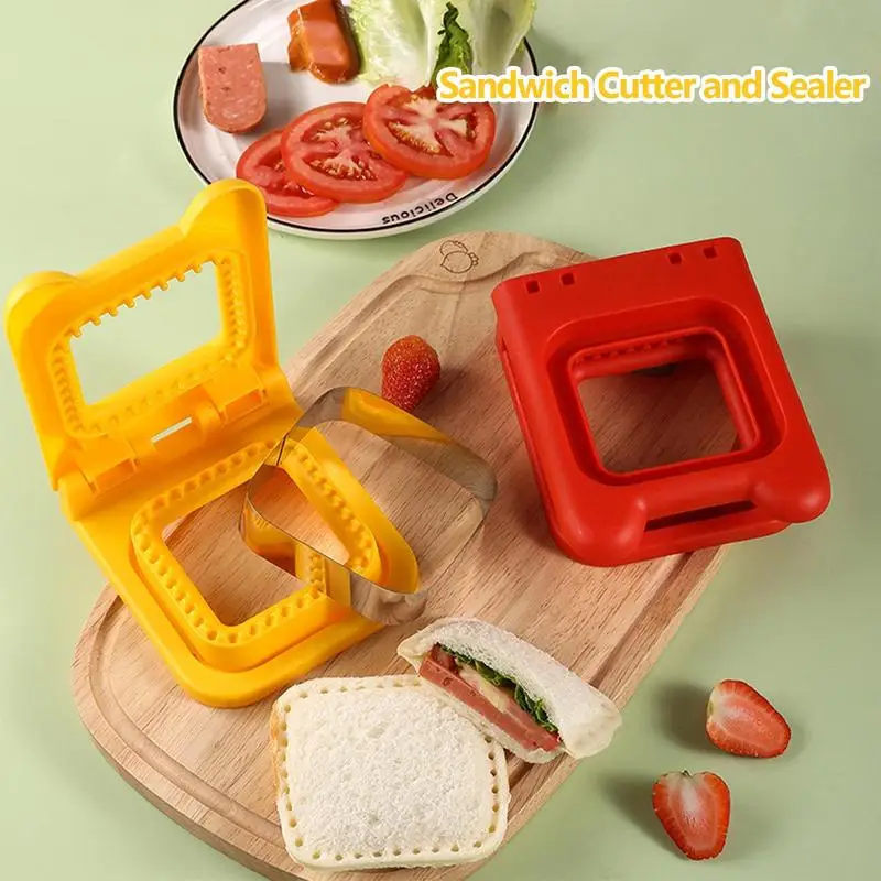 

Sandwich Cutter For Kids Lunch Cookie Bread Pancake Maker Square Sandwich Shape Cutter Luchable Box Accessories For Cookie Bread