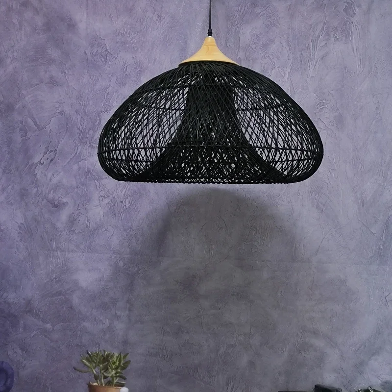 Southeast Asian Rattan Pendant Light Ceiling light Dining Room Restaurant wicker Light Fixture Loft suspension