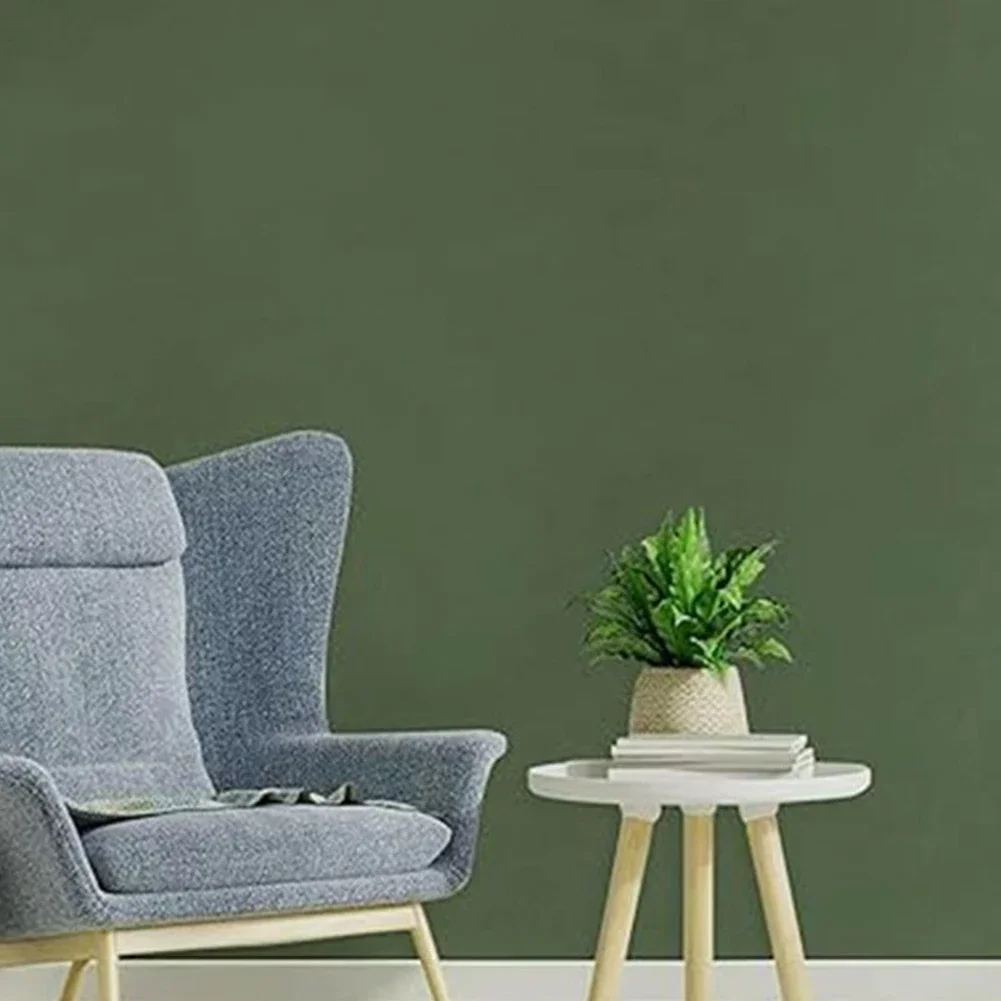1 Roll PVC Waterproof Sticker Matte Green Cabinets Desktop Door Furniture Refurbished Decorative Film Self-adhesive Wallpaper