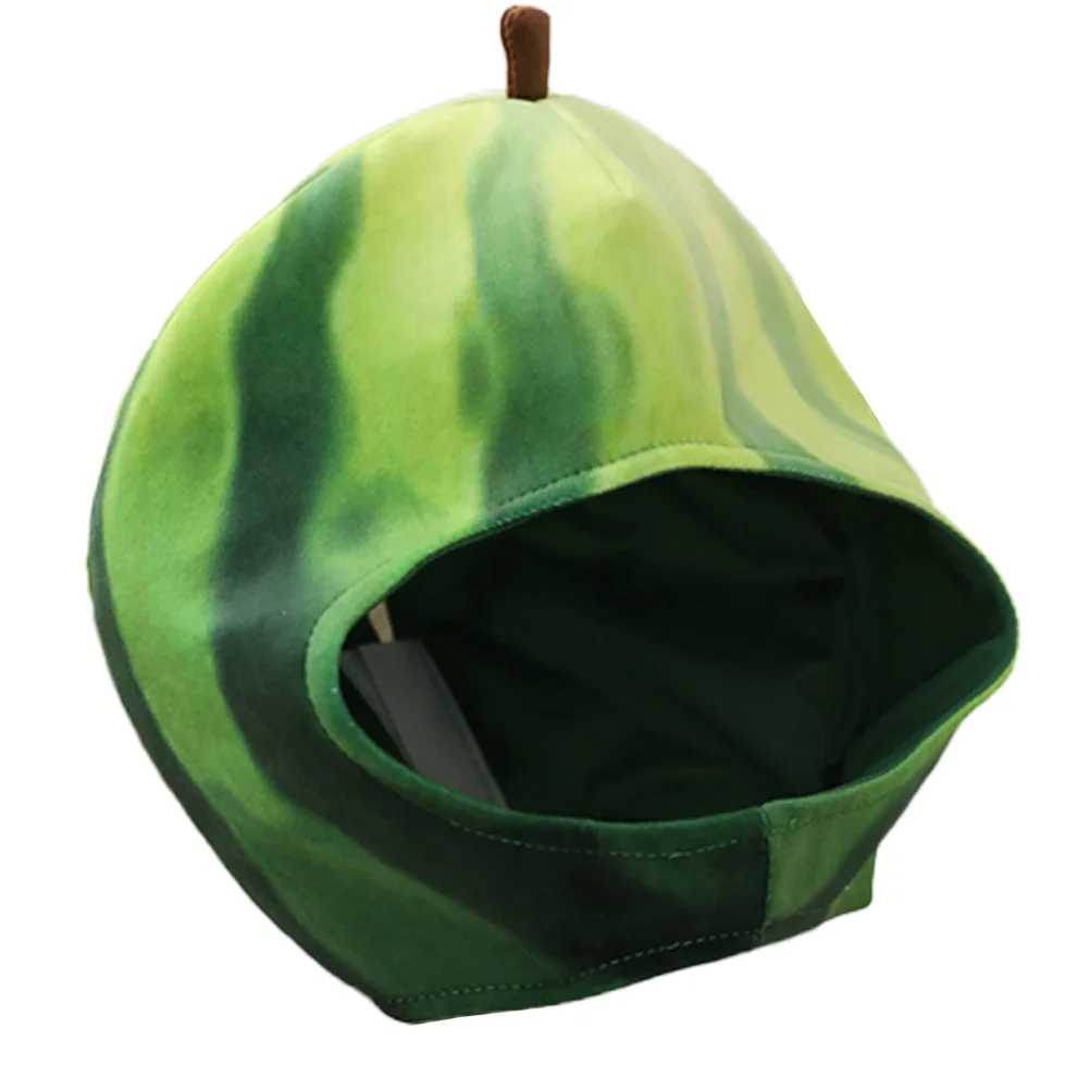 

Summer Fruit Watermelon Headgear Caps Party Hat Plush and Pp Cotton Funny Costume