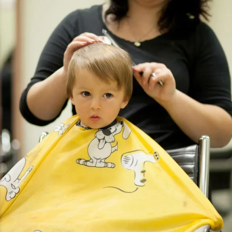 Children's Haircut Wrap Barber's Hair Cutting Tools Hair Shawl Non-stick Wrap Children's Hairs Cutting Shawl Hairs Capes hair cutting cape haircut cape